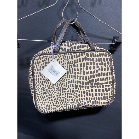 Johnson & Johnson Handbags - Stephanie Johnson Leopard Print Cosmetic Travel Case | Makeup Organizer Bag NWT